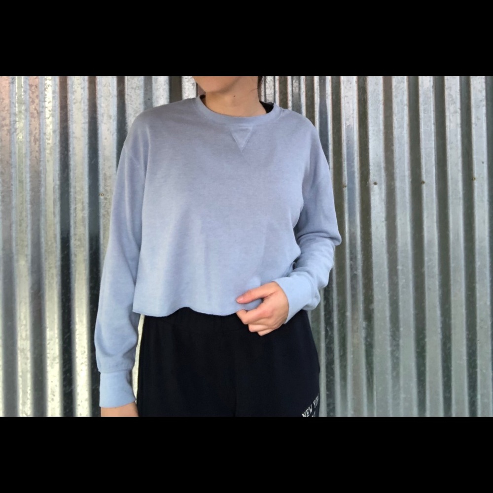 Light Blue Crop Top
